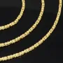 Edle Königskette aus hochwertigem 14k 585 Gold (Gelbgold) - hochglanzpoliert - in ca. 55cm, 2mm Stärke
