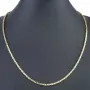 Zeitlose Königskette aus funkelndem, poliertem 14k 585 Gold (Gelbgold) ca. 45cm, 2mm
