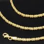 Zeitlose Königskette aus funkelndem, poliertem 14k 585 Gold (Gelbgold) ca. 45cm, 2mm