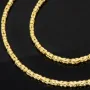 Zeitlose Königskette aus funkelndem, poliertem 14k 585 Gold (Gelbgold) ca. 45cm, 2mm