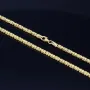 Zeitlose Königskette aus funkelndem, poliertem 14k 585 Gold (Gelbgold) ca. 45cm, 2mm