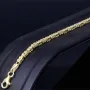 Edles Königsarmband aus hochglanzpoliertem Gelbgold (585er 14k Gold), ca. 21cm, 2mm