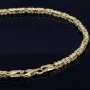 Glänzendes Königsarmband aus hochwertigem Gold (14k 585 Gelbgold) - hochglanzpoliert - , ca. 20,5cm, 2mm