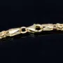 Glänzendes Königsarmband aus hochwertigem Gold (14k 585 Gelbgold) - hochglanzpoliert - , ca. 20,5cm, 2mm