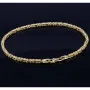 Glänzendes Königsarmband aus hochwertigem Gold (14k 585 Gelbgold) - hochglanzpoliert - , ca. 20,5cm, 2mm