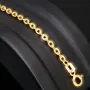 Fein gearbeitetes produziertes Ankerarmband aus hochwertigem Gold (14K 585er Gelbgold) kurzgliedrig ca. 19 cm lang
