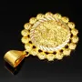 Funkelnder Osmanischer, türkischer Kurush-Anhänger mit aufwendigen und feinen Details aus hochwertigem Gold (14K 585 Gelbgold)