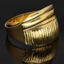 Stilvoller Ring für Damen aus edlem, glänzenden 585 14K Gold in Ringgröße ca. 59-60