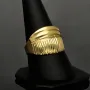 Stilvoller Ring für Damen aus edlem, glänzenden 585 14K Gold in Ringgröße ca. 59-60
