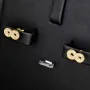 Trendige Infinity-Ohrstecker - Unendlichkeitssymbol-Ohrstecker aus hochwertigem 585 / 14K Gold mit feinem Zirkonia