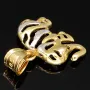 Exquisiter Elefanten-Anhänger aus funkelndem 14K 585 Bicolor Gold (Gelb- und Weissgold)