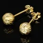 Sehr schöne Ohrstecker mit filigranem Design aus hochwertigem Gold (585 / 14K Gelbgold)
