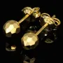 Funkelnde Ohrstecker mit stilvollem Muster aus edlem Gold (585 / 14K Gelbgold)