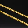 Noble, fein gearbeitete Panzerkette aus edlem Gold (8K, 333 Gelbgold ca. 11,8g) ca. 60cm, 4mm