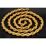XXXL Kordelkette, hochwertig gearbeitet in ca. 95 cm MEGA Länge und ca. 8mm Breite aus edlem 585 Gold (14k)