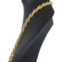XXXL Kordelkette, hochwertig gearbeitet in ca. 95 cm MEGA Länge und ca. 8mm Breite aus edlem 585 Gold (14k)