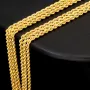 Dreireihige, edel verarbeitete Kordelkette - Gold-Armband aus funkelndem 8K 333er Gelbgold (ca. 43,5cm)
