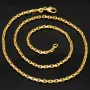 Exquisite Ankerkette aus funkelndem Gold (8K, 333 ca. 13,6g Gelbgold) ca. 50cm, 2,5mm mit FBM-Stempel