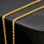 Exquisite Ankerkette aus funkelndem Gold (8K, 333 ca. 13,6g Gelbgold) ca. 50cm, 2,5mm mit FBM-Stempel