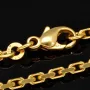 Exquisite Ankerkette aus funkelndem Gold (8K, 333 ca. 13,6g Gelbgold) ca. 50cm, 2,5mm mit FBM-Stempel