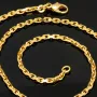 Exquisite Ankerkette aus funkelndem Gold (8K, 333 ca. 13,6g Gelbgold) ca. 50cm, 2,5mm mit FBM-Stempel