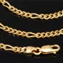 Hochwertig gearbeitete Goldkette / Figarokette aus funkelndem Gold (333 / 8K Gelbgold) - ca. 60cm lang, ca. 3mm
