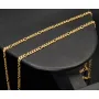 Hochwertig gearbeitete Goldkette / Figarokette aus funkelndem Gold (333 / 8K Gelbgold) - ca. 60cm lang, ca. 3mm