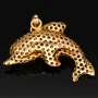 Kunstvoller Delfin-Anhänger in edlem Design aus hochwertigem Gold (14K 585 Gelbgold)