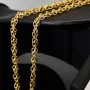 Edle Goldkette für Damen in außergewöhnlichem Design aus glänzendem 375 (9k) Gelbgold in ca. 50cm Länge