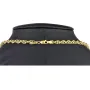 Edle Goldkette für Damen in außergewöhnlichem Design aus glänzendem 375 (9k) Gelbgold in ca. 50cm Länge