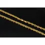 Edle Goldkette für Damen in außergewöhnlichem Design aus glänzendem 375 (9k) Gelbgold in ca. 50cm Länge