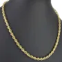 Edle Goldkette für Damen in außergewöhnlichem Design aus glänzendem 375 (9k) Gelbgold in ca. 50cm Länge