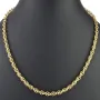 Edle Goldkette für Damen in außergewöhnlichem Design aus glänzendem 375 (9k) Gelbgold in ca. 50cm Länge