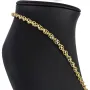 Edle Goldkette für Damen in außergewöhnlichem Design aus glänzendem 375 (9k) Gelbgold in ca. 50cm Länge