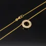 Christ Markenschmuck - Elegantes Schmuck-Set bestehend aus einer hochwertigen 14K / 585 Gold - Goldkette (ca. 45cm) und einem Rondell-Anhänger mit Brillanten