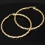 Spiral-Creolen in edlem Twist-Design aus hochwertigem 585er / 14K Gold