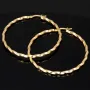 Spiral-Creolen in edlem Twist-Design aus hochwertigem 585er / 14K Gold