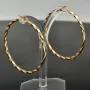 Spiral-Creolen in edlem Twist-Design aus hochwertigem 585er / 14K Gold