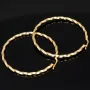 Spiral-Creolen in edlem Twist-Design aus hochwertigem 585er / 14K Gold