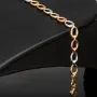 Elegantes Damen-Armband in außergewöhnlichem Tricolor-Design aus 585er 14k Gold (Gelbgold, Roségold und Weißgold) ca. 19,5 cm