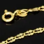 Edle Goldkette in außergewöhnlichem Design aus hochwertigem 585 14k Gold (ca. 45cm lang, 2,5mm breit)