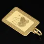 Hochwertig gearbeiteter Sternzeichen Widder- Anhänger in feinem Greco-Design aus funkelndem Gold (14K / 585 Gelbgold)