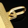 Hochwertig gearbeiteter Sternzeichen Widder- Anhänger in feinem Greco-Design aus funkelndem Gold (14K / 585 Gelbgold)