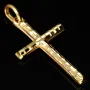 Sehr schönes Kreuz mit außergewöhnlichem Dekor aus Gold 14k (585er) Gelbgold