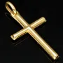 Sehr schönes Kreuz mit außergewöhnlichem Dekor aus Gold 14k (585er) Gelbgold