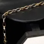 Funkelndes Bicolor-Ankerarmband aus edlem, polierten 14K 585er Weiß- und Gelbgold (ca. 19,5 cm Länge, 5mm Breite)