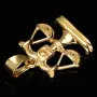 Glänzender Sternzeichen "Waage" - Anhänger - hochwertig gearbeitet - aus edlem 14K 585 Gold