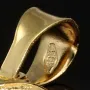 Glänzender Sternzeichen "Waage" - Anhänger - hochwertig gearbeitet - aus edlem 14K 585 Gold