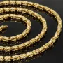 Exquisite Königskette aus hochwertigem 585er Gelbgold (14k)- 65cm lang, 4 mm breit, 19,1g
