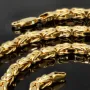 Exquisite Königskette aus hochwertigem 585er Gelbgold (14k)- 65cm lang, 4 mm breit, 19,1g